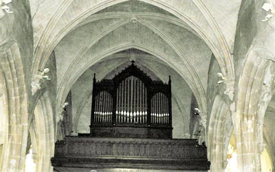 Estrées-Saint-Denis : patrimoine, église, orgue, vitrail saint Denis