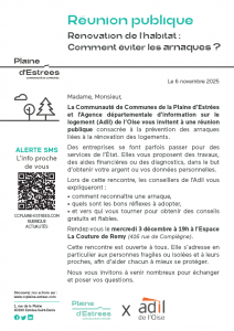Réunion publique sur la prévention des arnaques liées à la rénovation de l’habitat