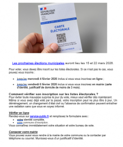 Inscription Liste électorale