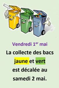 collecte des bacs 1er mai