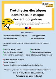 LE PORT DU CASQUE DEVIENT OBLIGATOIRE