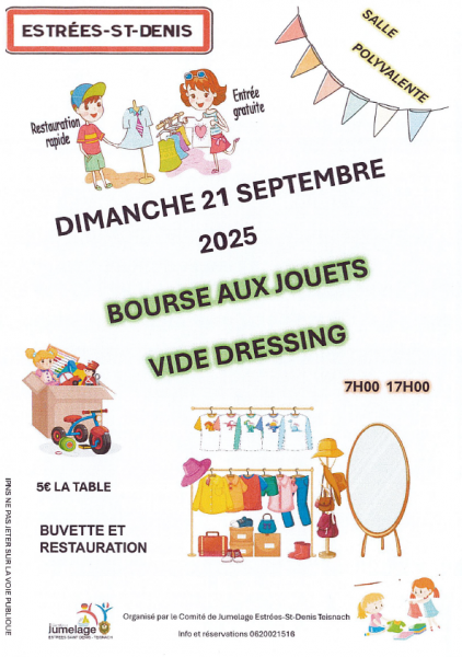 Bourse aux jouets et vide dressing