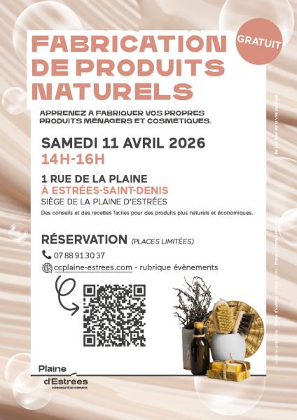 CCPE Atelier fabrication produits naturels