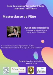 Masterclasse de flûte, 15 décembre 19