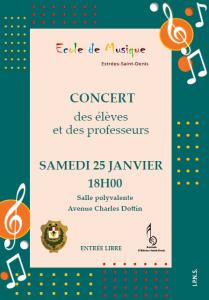 Concert des élèves et professeurs de l'école municipale de musique