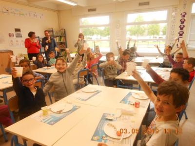 Petit déjeuner à l'école de la Sollette