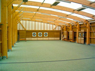 Salle couverte de tir à l'arc